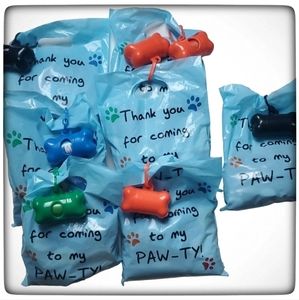Dog Birthday Party Goody Bags-Lot of 7